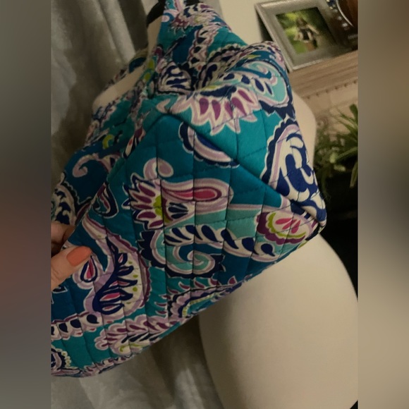 Exceptional blue floral bag 18x13x6 Vera Bradley EUC - Picture 2 of 8